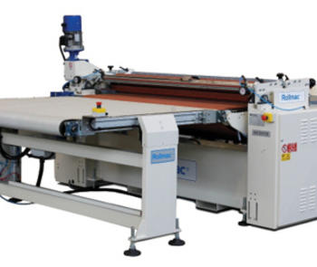 single-roller machine for enameling and design printing of glass sheets