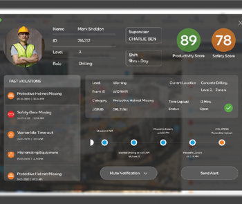 App screen for factory process management