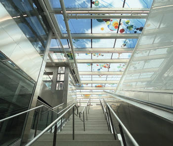 the Union Square Market Street subway station in San Francisco features a 2-hour fire rated floor system by SAFTI FIRST