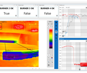 computer screen with thermal image and anlysis