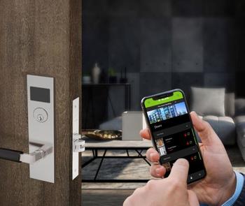 smart entry door lock operated by phone