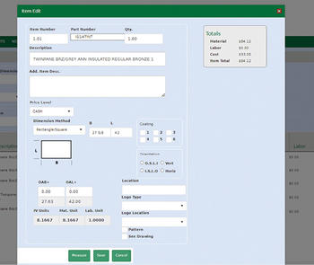 form fields in business software 