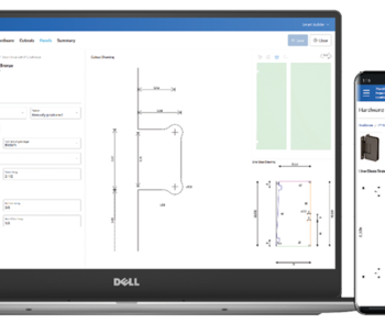 design app on laptop and cellphone