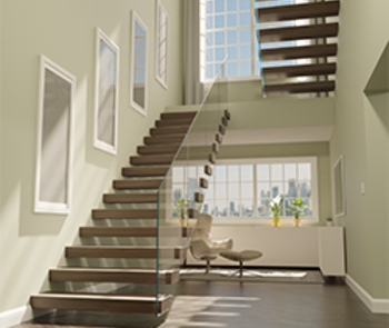 Cantilever Stair System as seen in a home