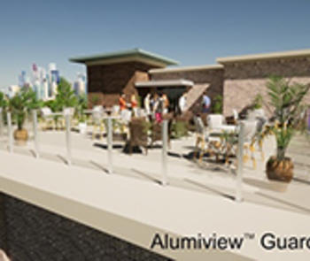 Rendering of Alumiview Railing system