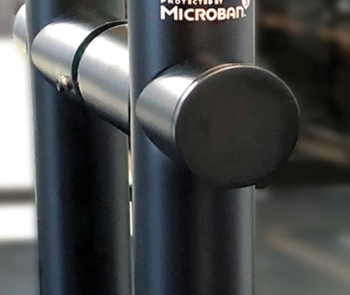 Antimicrobial door hardware 