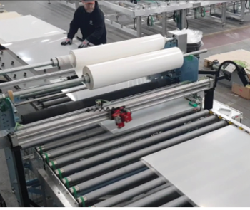 machinery to apply film